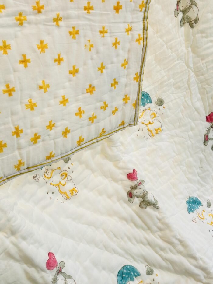 Cute Elephant Baby Quilt/ AC Comforter -