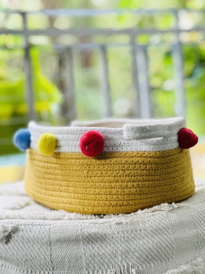 Pom Pom Basket -