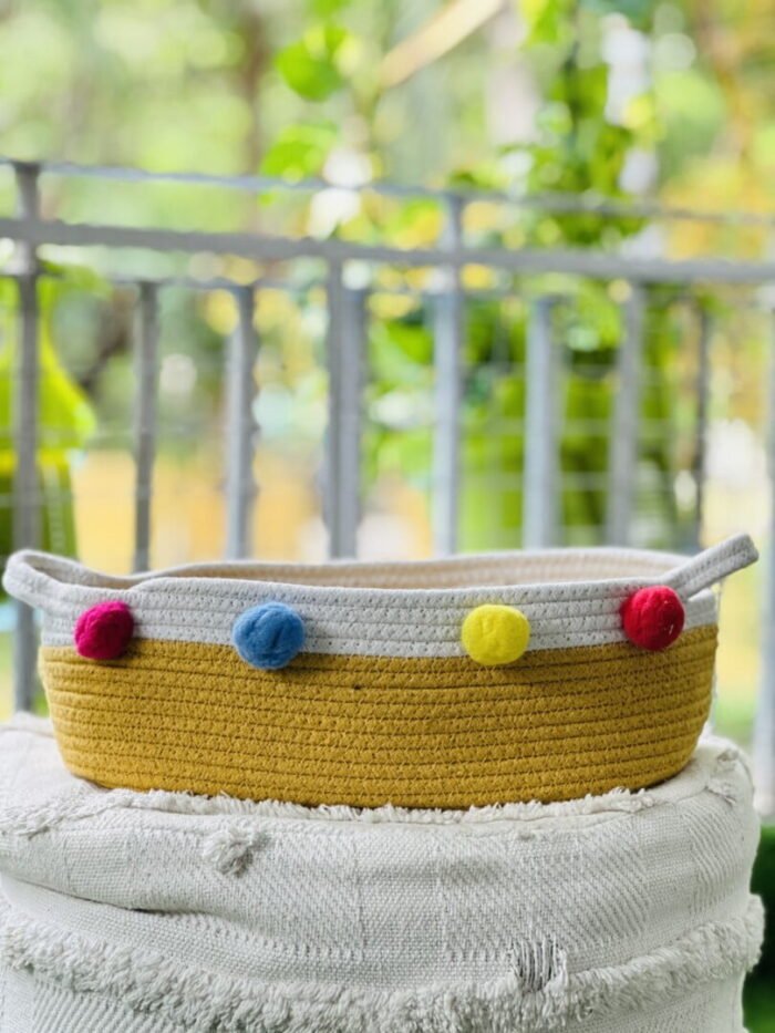 Pom Pom Basket -